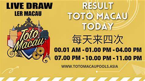 live draw macau|LIVE DRAW TOTO MACAU .